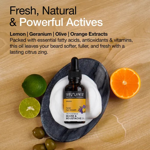 SoulFlower - Beard & Moustache Oil for Macho Men 30ml
