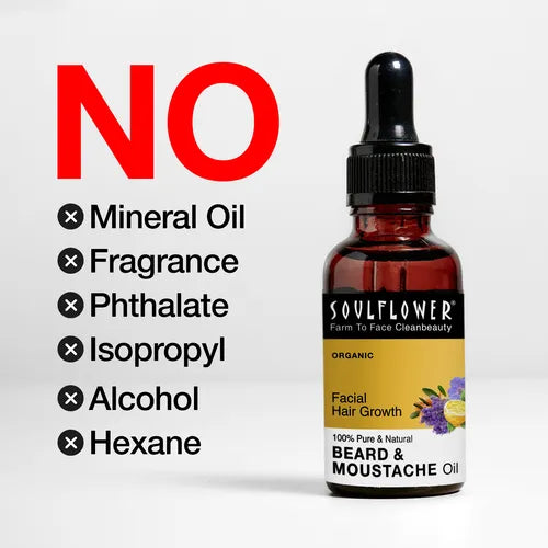 SoulFlower - Beard & Moustache Oil for Macho Men 30ml