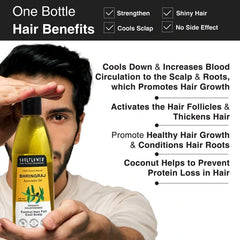 SoulFlower - Bhringraj Hair Growth Oil for Thick, Strong, and Healthy Hair 225ml