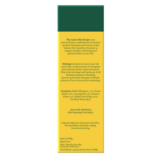 Biotique Bio Pineapple Oil Control Foaming Sustainable Face Cleanser with Gandhak 120ml