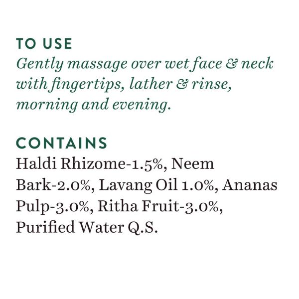 Biotique Bio Pineapple Oil Control Foaming Sustainable Face Cleanser with Gandhak 120ml