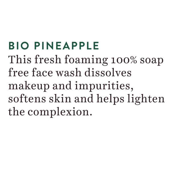 Biotique Bio Pineapple Oil Control Foaming Sustainable Face Cleanser with Gandhak 120ml