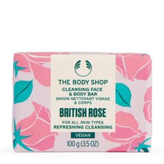 The Body Shop - British Rose Cleansing Face & Body Bar 100G