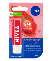 Nivea 24 Hr Melt-In Moisture Lip Balm - Strawberry Shine