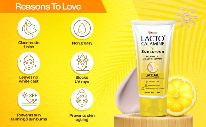 Lacto Calamine - Face Sunscreen SPF 50 PA +++ UVA-UVB - No White Cast 50g
