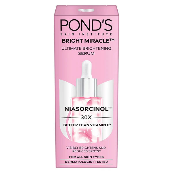 POND’S Bright Miracle serum box with dropper bottle