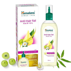 Himalaya anti-hair fall hair oil bottle with 100 ml box and herbal label