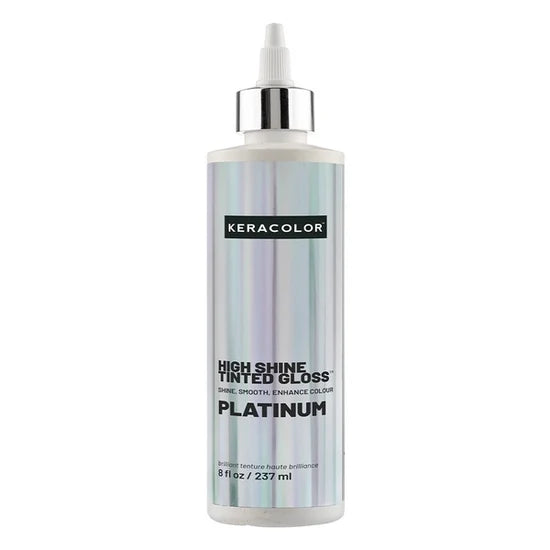 Keracolor platinum high shine tinted gloss in squeeze bottle with flip-top spray cap, 237ml