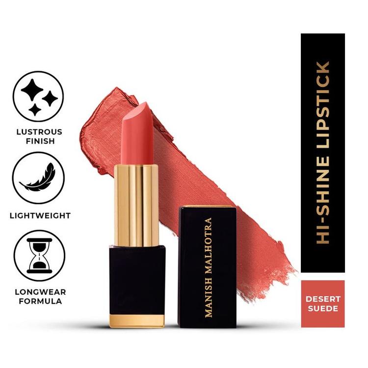 MyGlamm - Manish Malhotra Beauty By MyGlamm Hi-Shine Lipstick-Desert Suede 4g