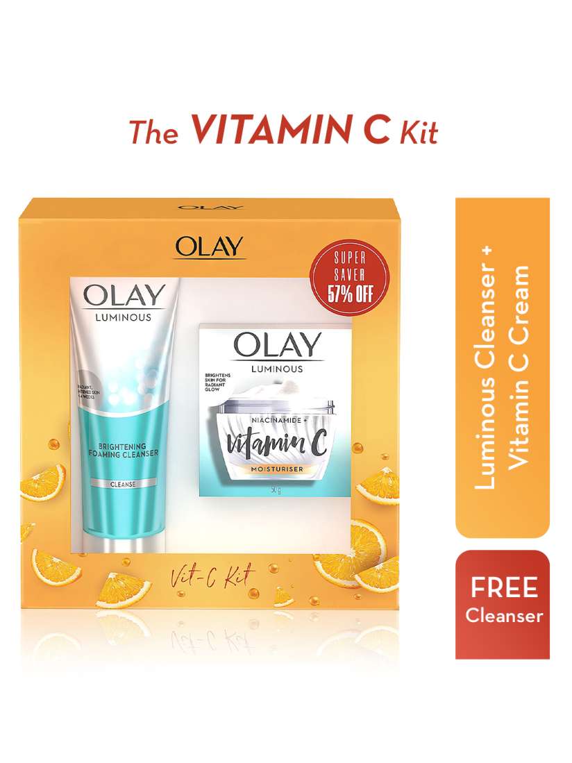 Olay Vitamin C Kit Glow Cream 50g with Cleanser 100g