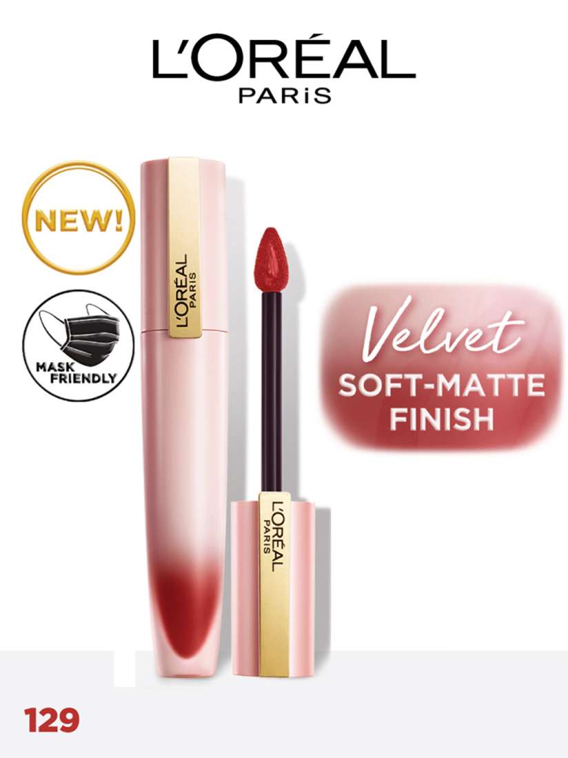 L'Oreal Paris - Chiffon Signature Liquid Lipstick 7ml - Lead 129