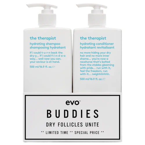 Evo The Therapist Shampoo and Conditioner 500ml Duo Pack - Kess Hair and Beauty
