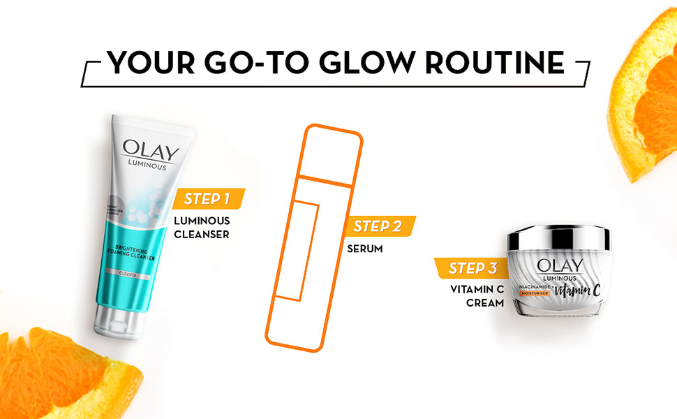 Olay Vitamin C Kit Glow Cream 50g with Cleanser 100g
