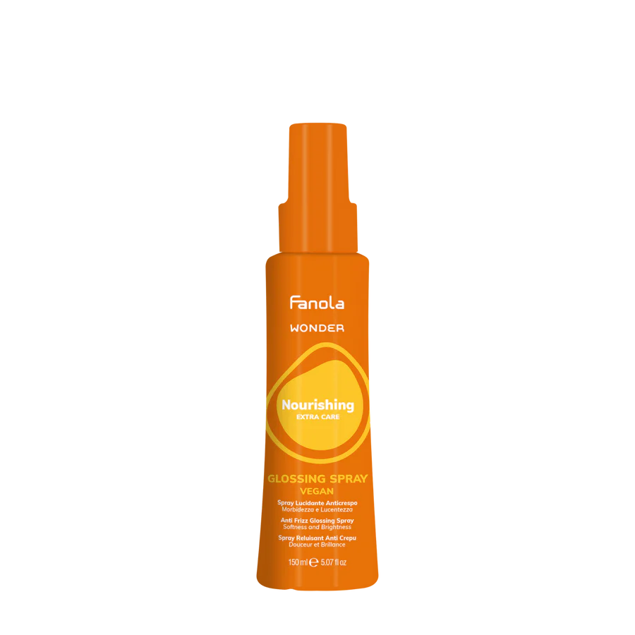 Fanola Wonder glossing spray bottle, orange, Nourishing Extra Care, 150ml