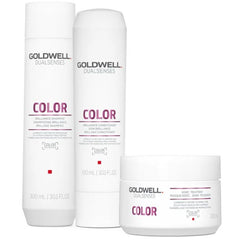 Goldwell Dualsenses - Color Brilliance Shampoo & Conditioner & 60Sec Treatment Bundle