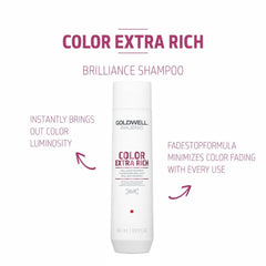 Goldwell Dualsenses - Color Extra Rich Brilliance Shampoo, Conditioner & 60Sec Treatment Bundle