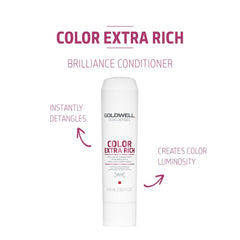 Goldwell Dualsenses - Color Extra Rich Brilliance Shampoo, Conditioner & 60Sec Treatment Bundle