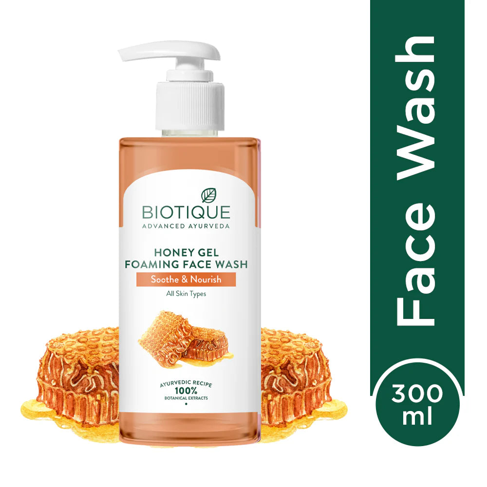 Biotique Honey Gel Soothe & Nourish Foaming Face Wash 300ml