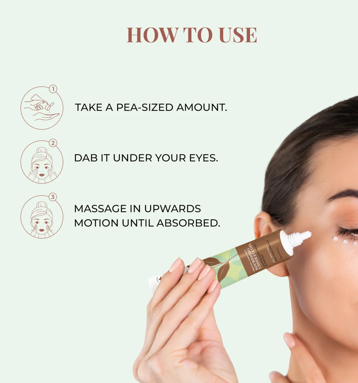 Just Herbs - Nourishing Under Eye Gel with Green Tea & Carrot Seed : 20 gm