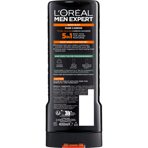 L’Oréal Men Expert - Pure Carbon Shower Gel 5 in 1 400ml
