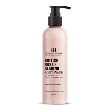 Botanic Hearth British Rose & Almond Body Wash with Shea Butter & Sweet Almond Oil – 245ml