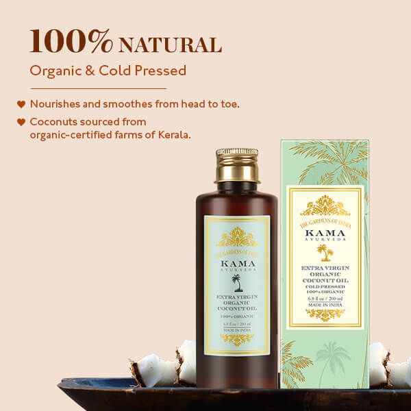 KAMA AYURVEDA Extra Virgin Cold Pressed Organic Coconut Oil 50 ml