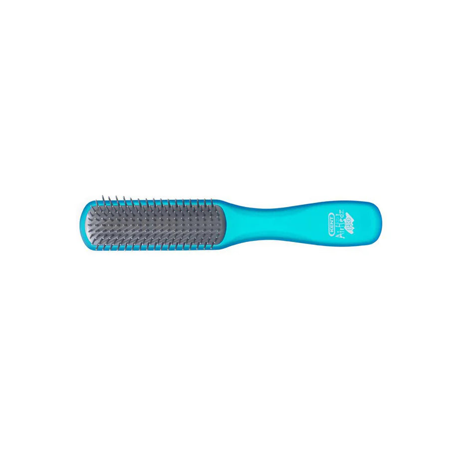 KENT Airhedz Glo Narrow Detangling Brush in Blue - Kess Hair and Beauty