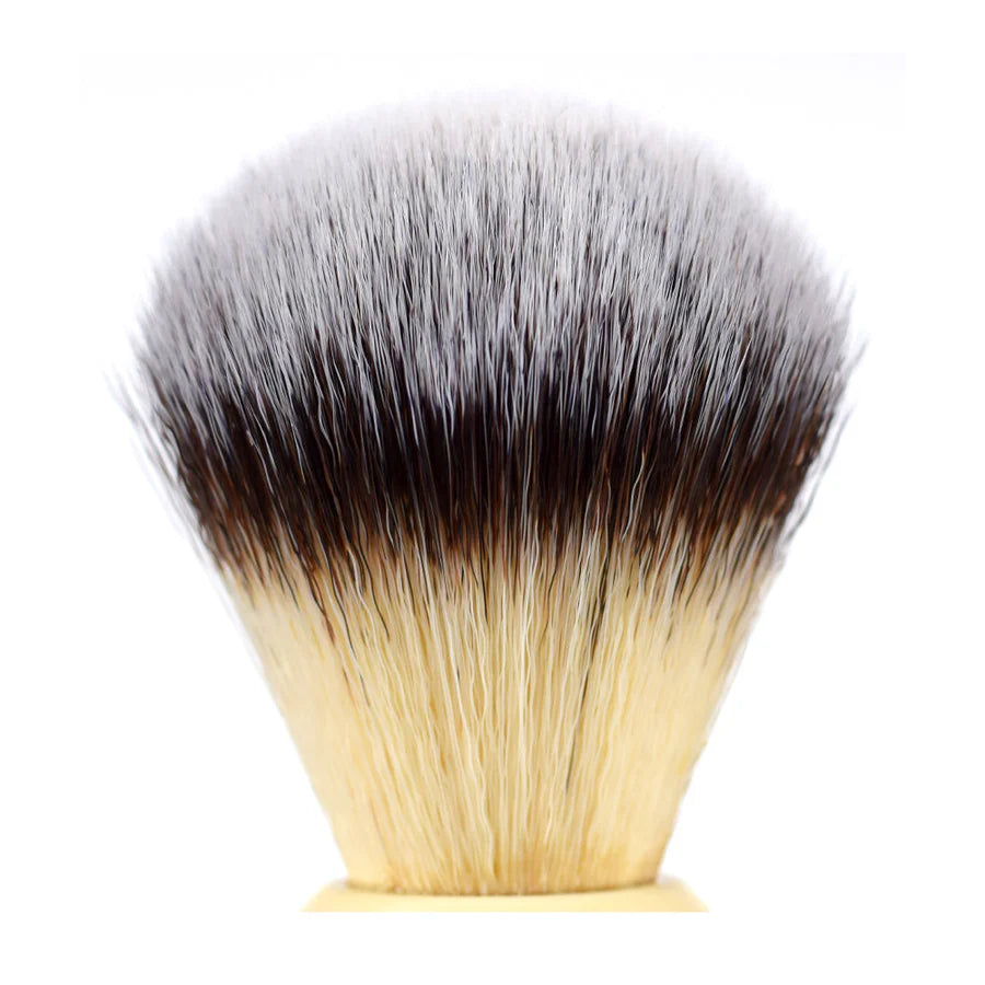 Kent BK8S Large Synthetic Shaving Brush - Ivory - Kess Hair and Beauty