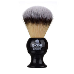 Kent BLK4S Medium Synthetic Shaving Brush - Black - Kess Hair and Beauty