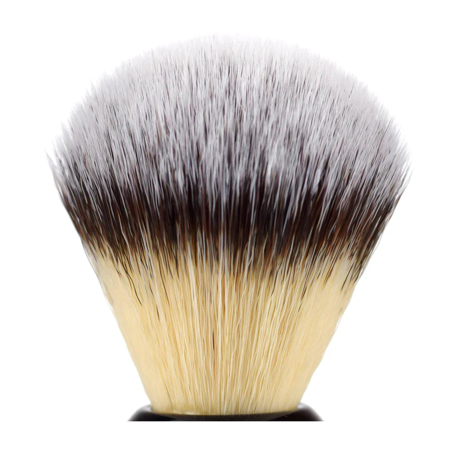 Kent BLK4S Medium Synthetic Shaving Brush - Black - Kess Hair and Beauty