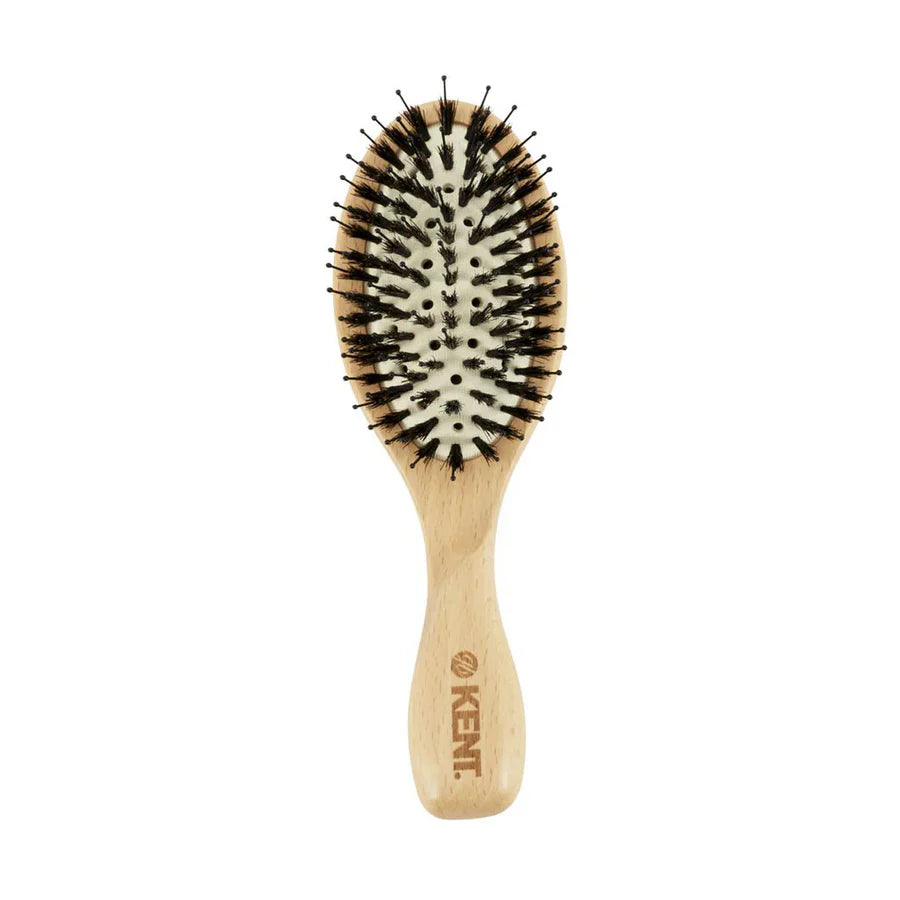 KENT LPF1 "Pure Flow" Vented Oval Cushion Bristle Nylon Mix Hairbrush