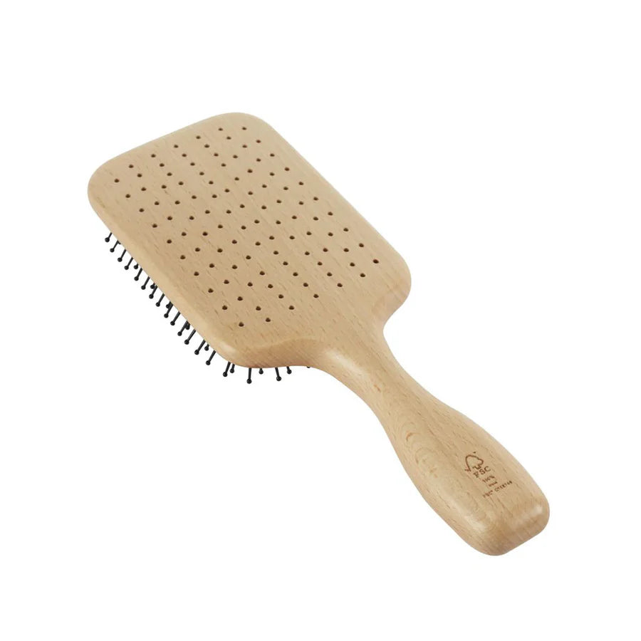 KENT LPF2 "Pure Flow" Large Vented Fine Quill Paddle Brush