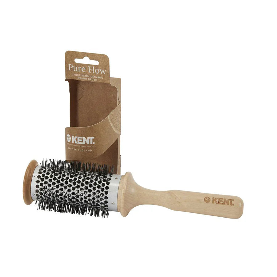 KENT LPF6 "Pure Flow" 45mm Ceramic Round Brush - Kess Hair and Beauty