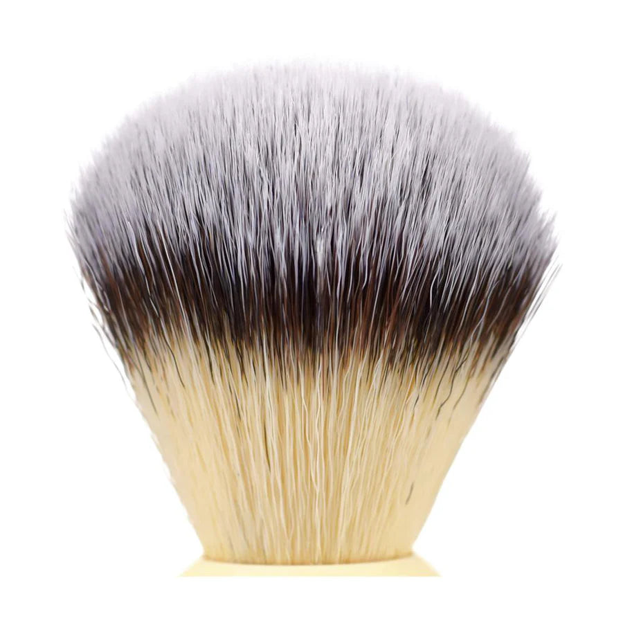 KENT BK4S Medium Synthetic Shaving Brush - Ivory - Kess Hair and Beauty