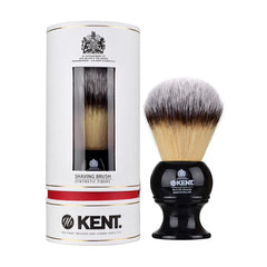 Kent BLK12S Extra Large Synthetic Shaving Brush - Black - Kess Hair and Beauty