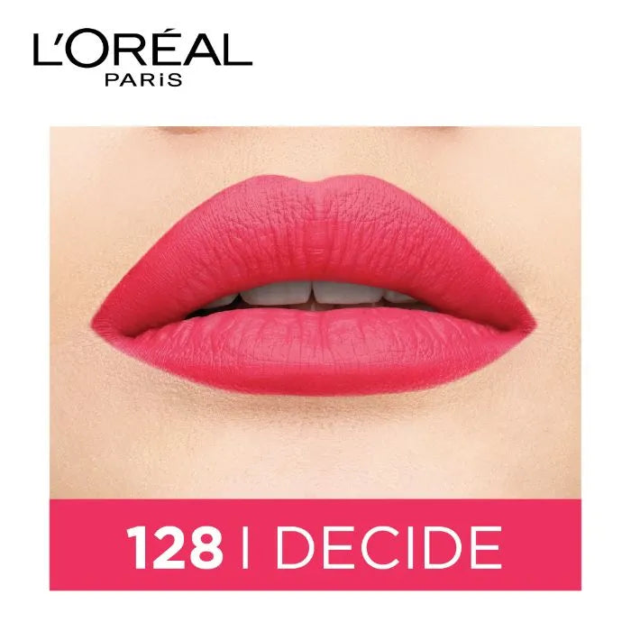 L'Oreal Paris - Rouge Signature Matte Liquid Lipstick 7 ml - I Decide 128