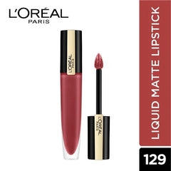 L'Oreal Paris - Rouge Signature Matte Liquid Lipstick - 129 I Lead 7 ml