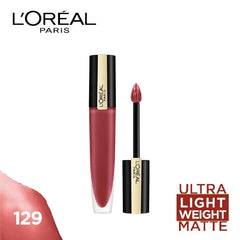 L'Oreal Paris - Rouge Signature Matte Liquid Lipstick - 129 I Lead 7 ml