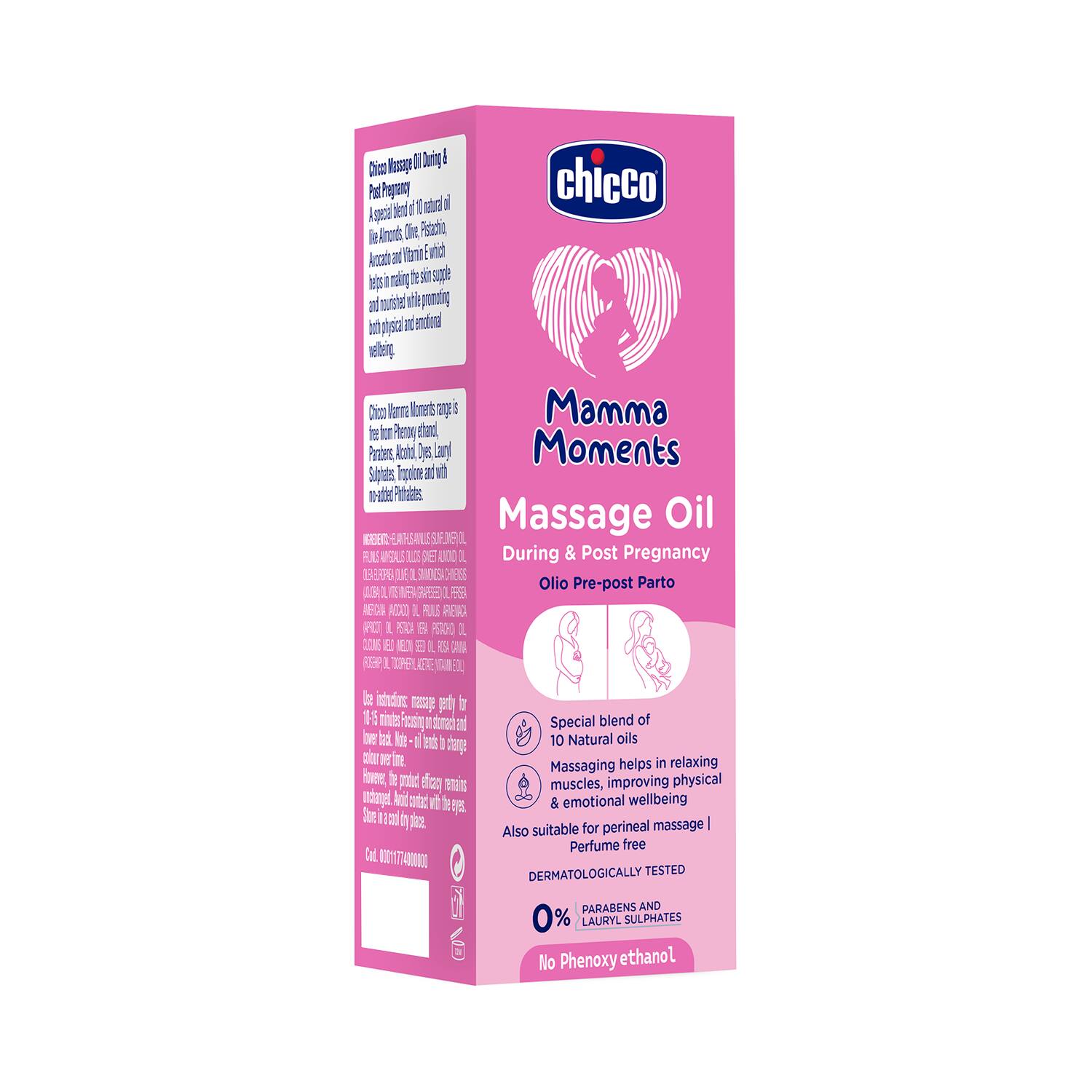 Chicco - Mamma Moments Massage Oil During & Post Pregnancy 100ml