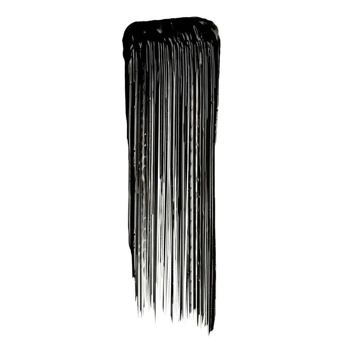 Mascara brush with dense black bristles