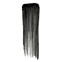 Mascara brush with dense black bristles