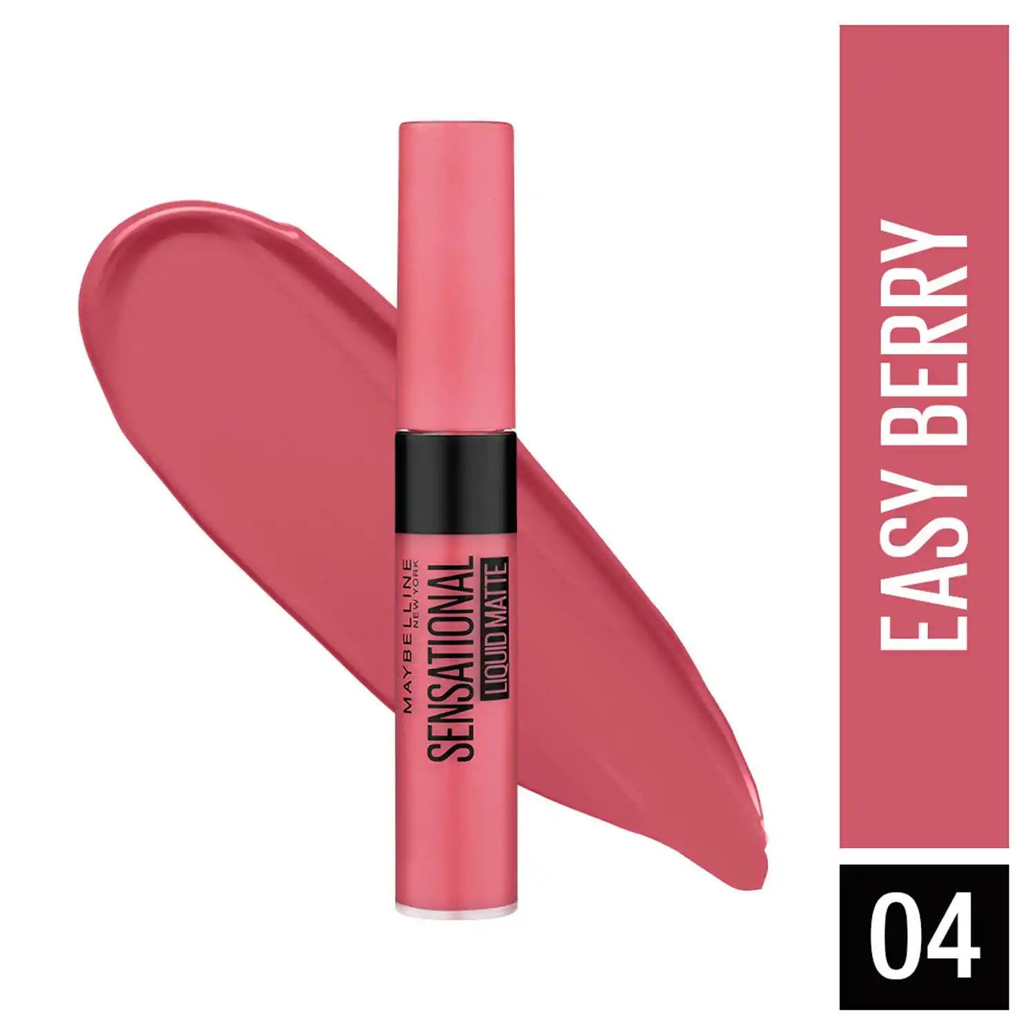 Maybelline - New York Sensational Liquid Matte Lipstick, 04 Easy Berry 7g