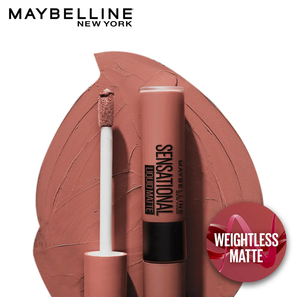 Maybelline - New York Sensational Liquid Matte Lipstick NU02 Strip It Off 7ml