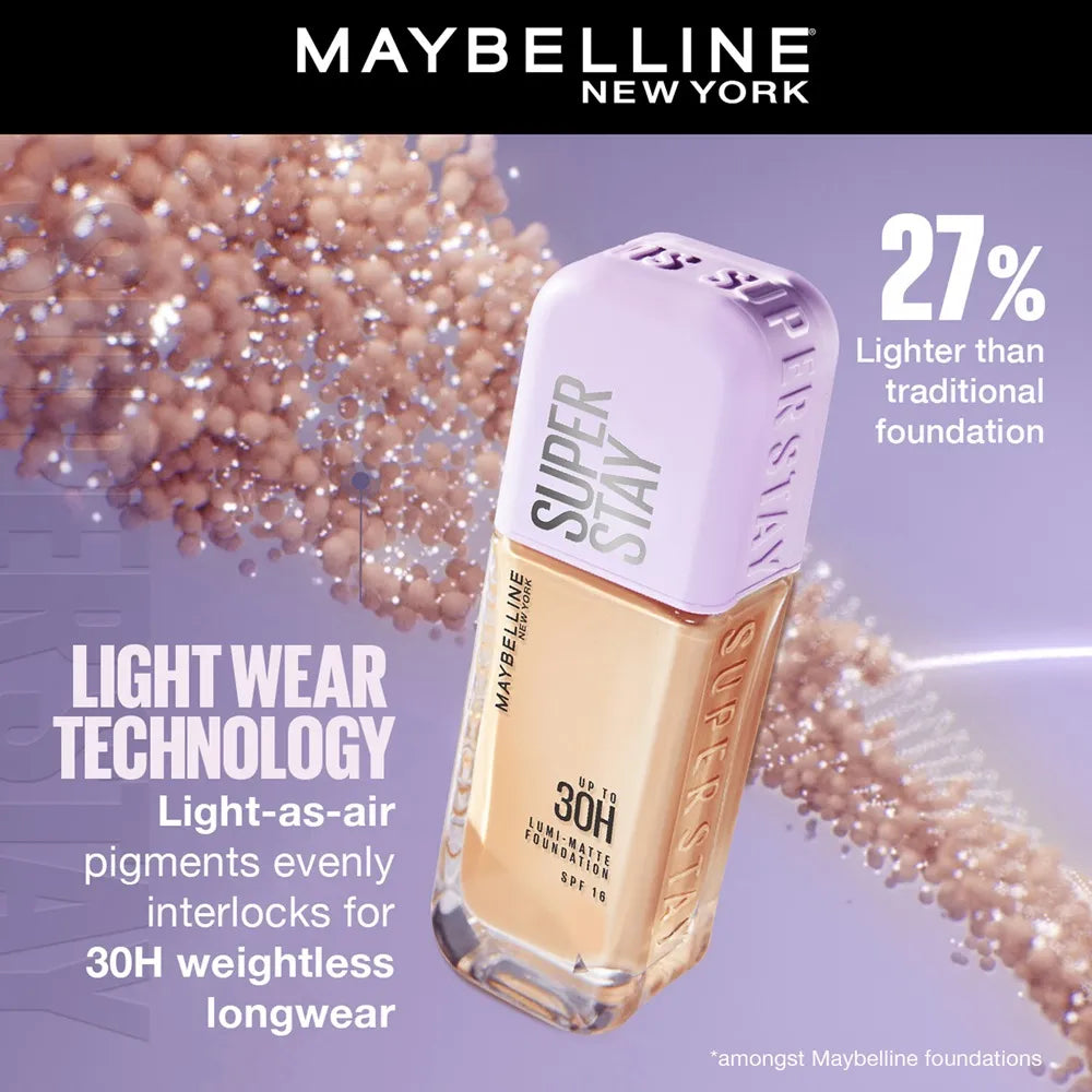 Maybelline - New York Super Stay Lumi-Matte Liquid Foundation - 115, 30H Wear, Transfer Proof 35ml