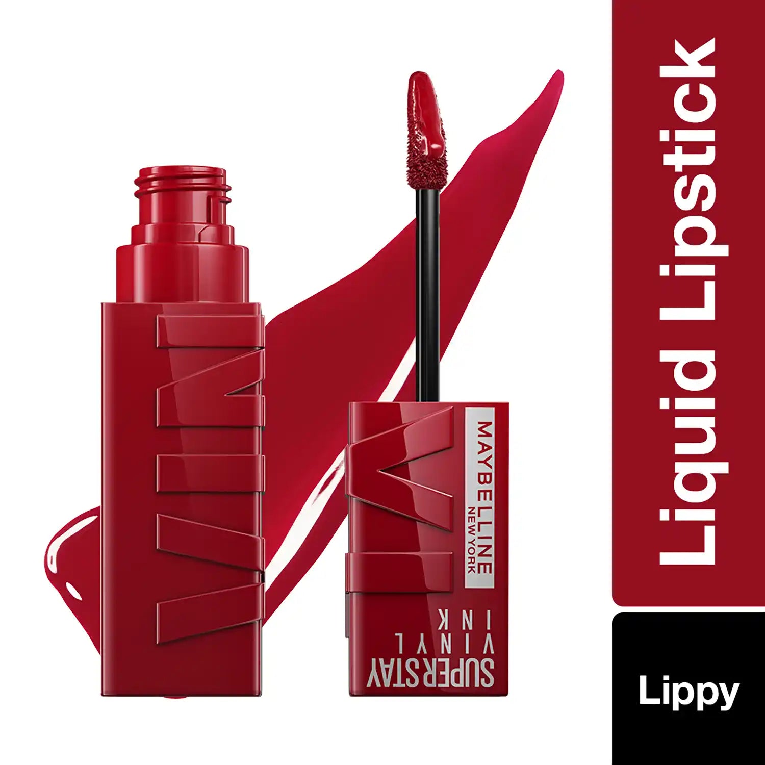 Maybelline - New York Super Stay Vinyl Ink Liquid Lipstick, Instant Shine Lasts Up To 16H - 10 Lippy 4.2ml