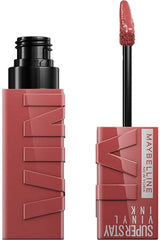 Vinyl ink liquid lipcolor with applicator wand, dusty rose shade Peppy