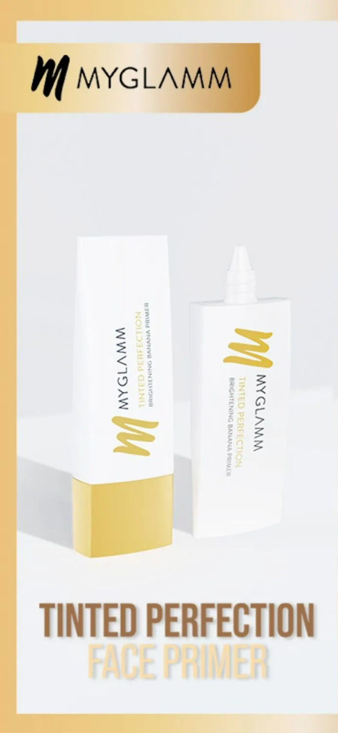 MyGlamm - Tinted Perfection Brightening Banana Primer - Skin Blurring And Brightening Base Primer