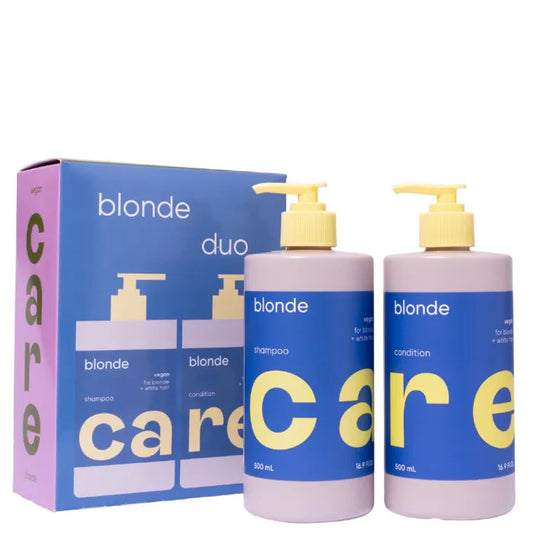 Blonde duo pack: shampoo and conditioner pump bottles, boxed set