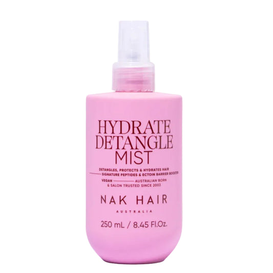 Pink Hydrate Detangle Mist bottle with spray pump, 250 mL