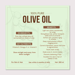 Nat Habit - Pure Olive Oil 200ml